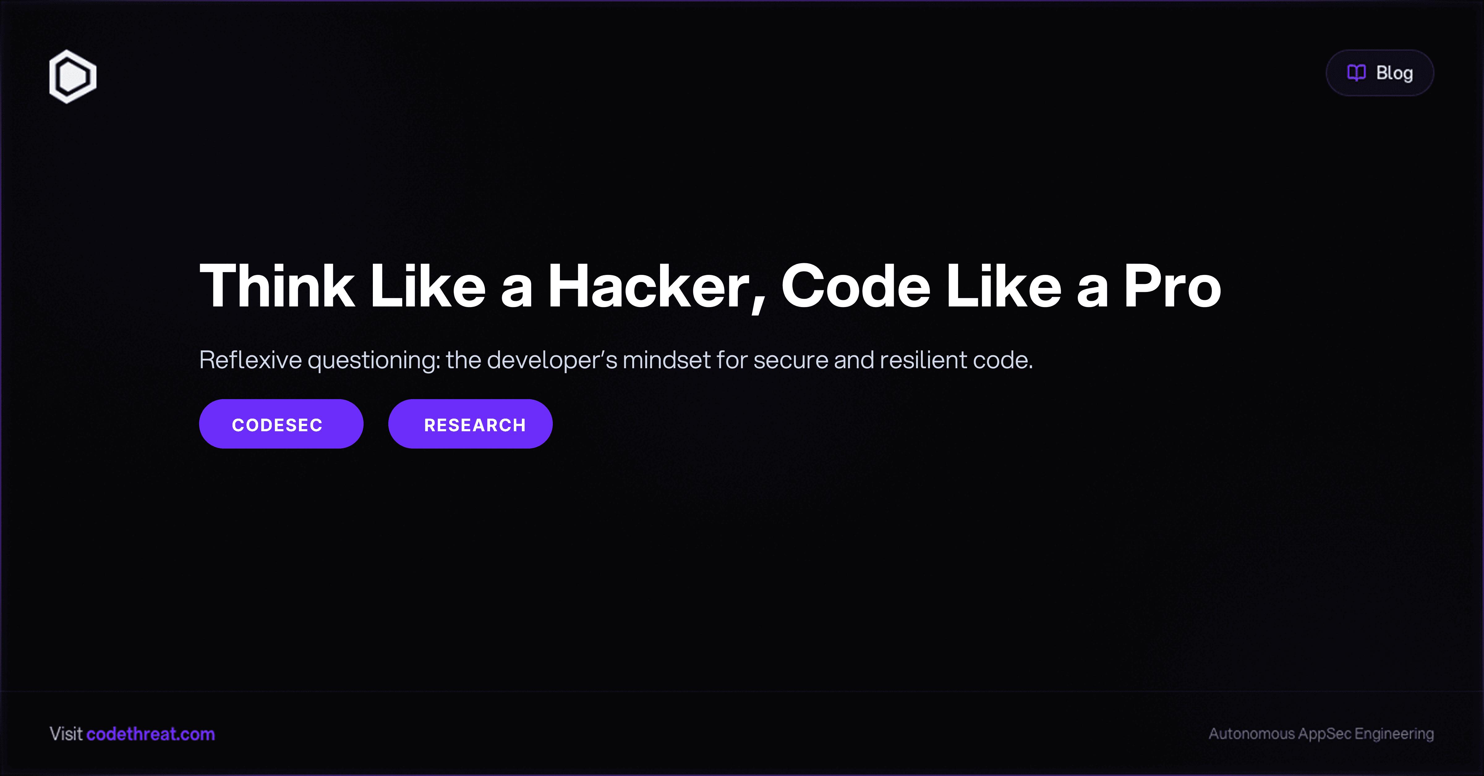 Reflexive questioning: the developer’s mindset for secure and resilient code.