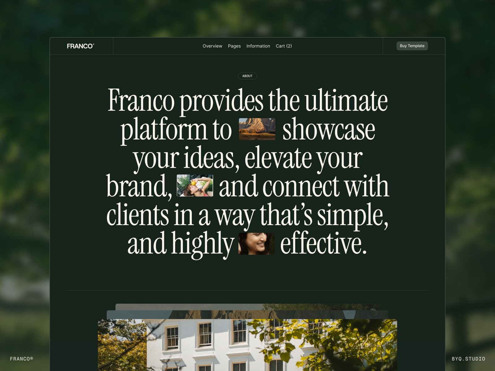 FRANCO® — 极简现代教育培训网站设计灵感
