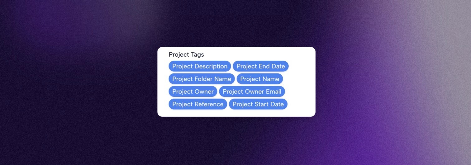 Visual showing project related SmartTags on Connie