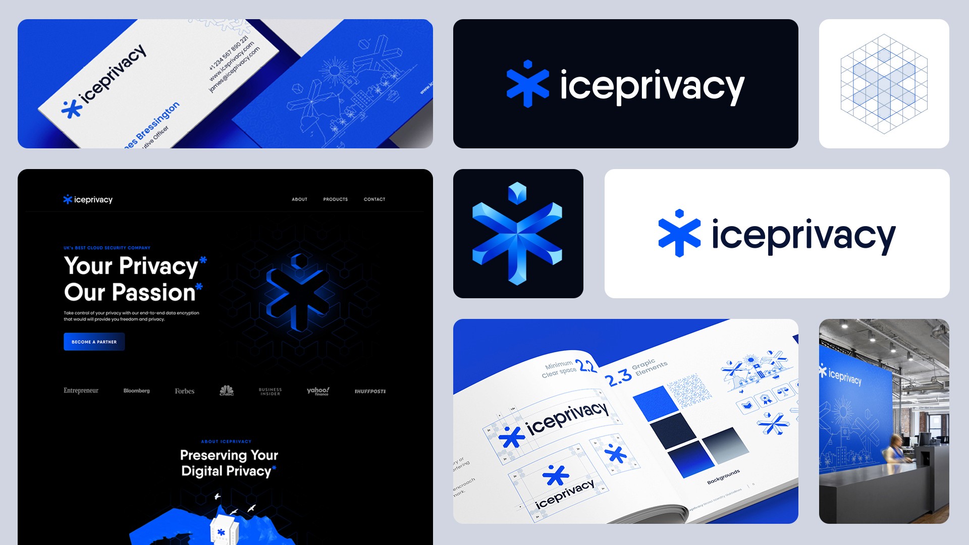 Three slim, upright orange packaging boxes side by side, each showing a partial black smiley face and “Smiley Co” text on the top, with a matching orange background.