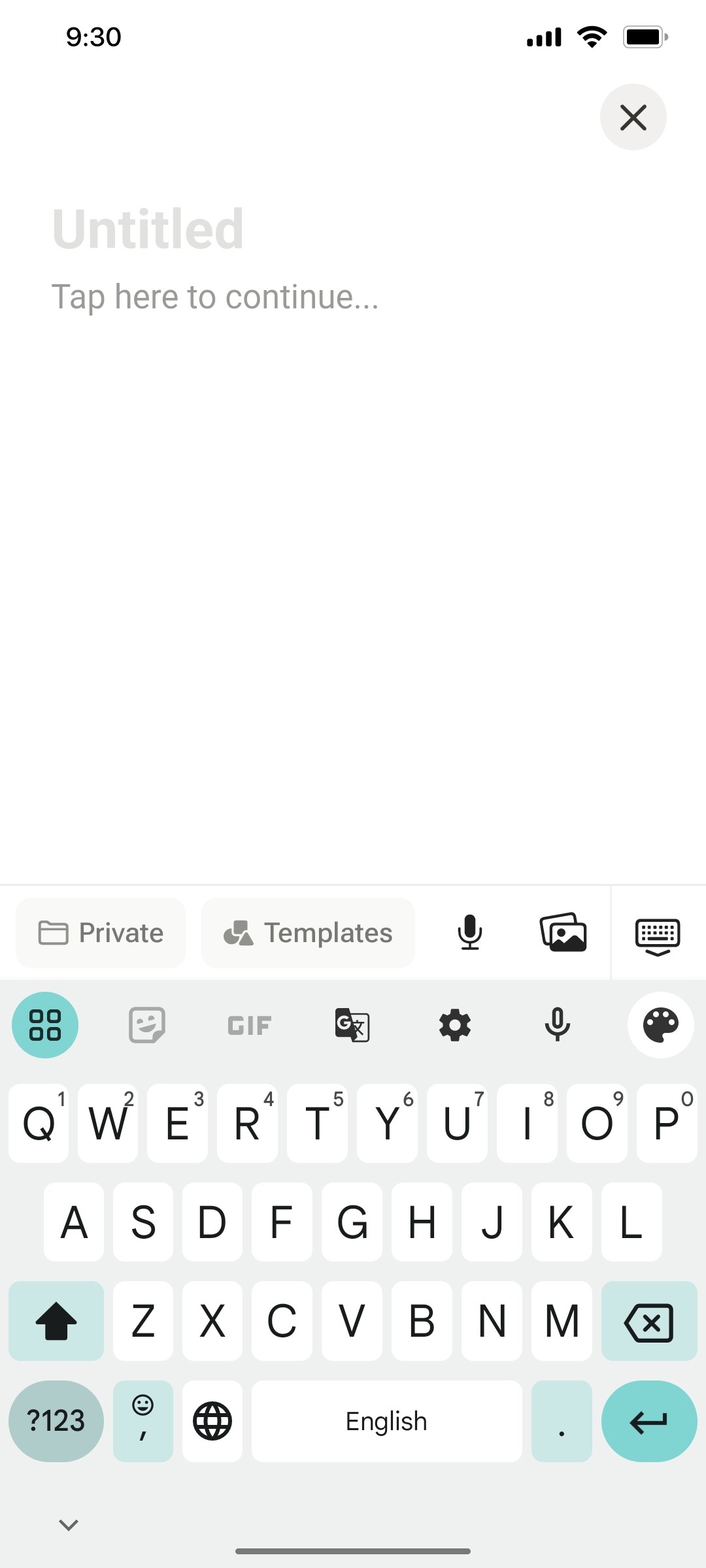 Notion App Untitled Screen