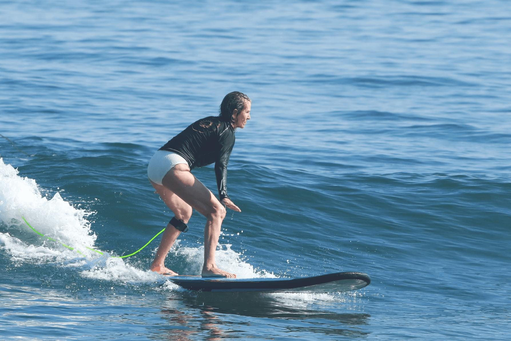 A man doing surf stunt