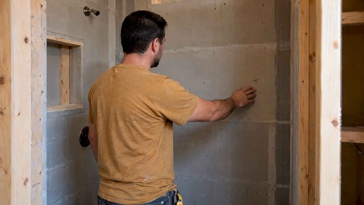 Homeowner marking comfortable niche reach