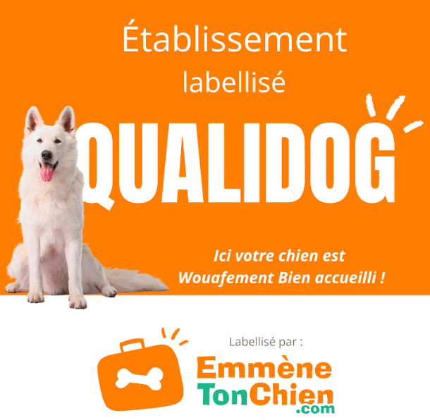 label qualidog certifiant le gîte la bignone situé à saint marcouf en cotentin