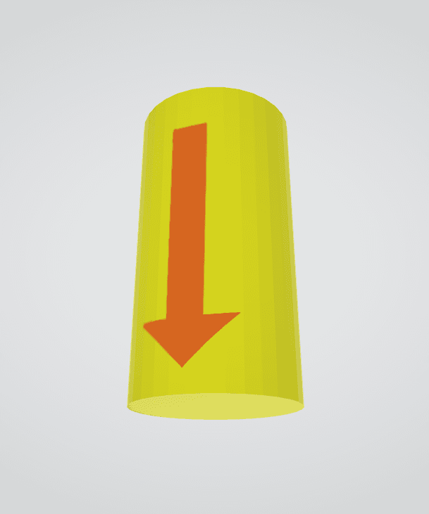 highlighed pathway sleeve displaying direction of the reaction