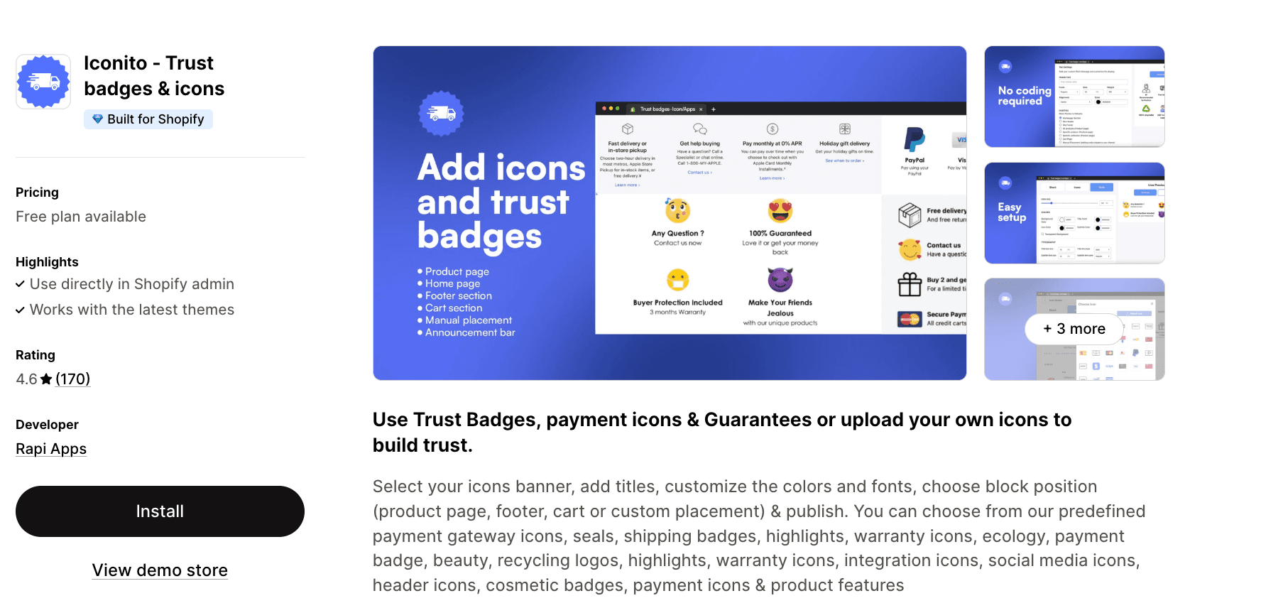 Iconito - Trust Badges & Icons