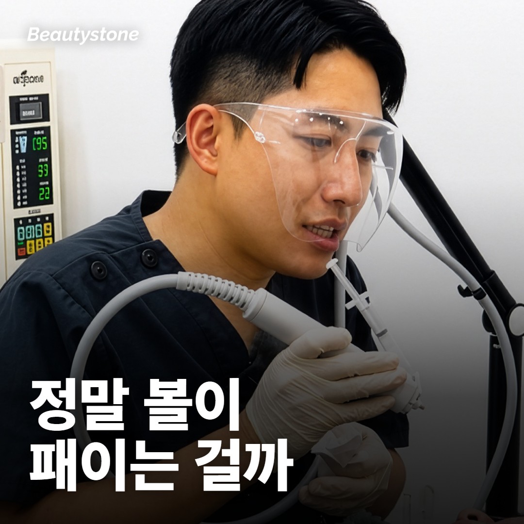 온다 받으면 정말 볼이 패여요?