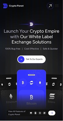 Crypto exchange platform UI design