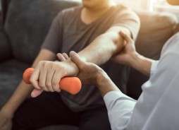 Sports injury physiotherapy rehabilitation session