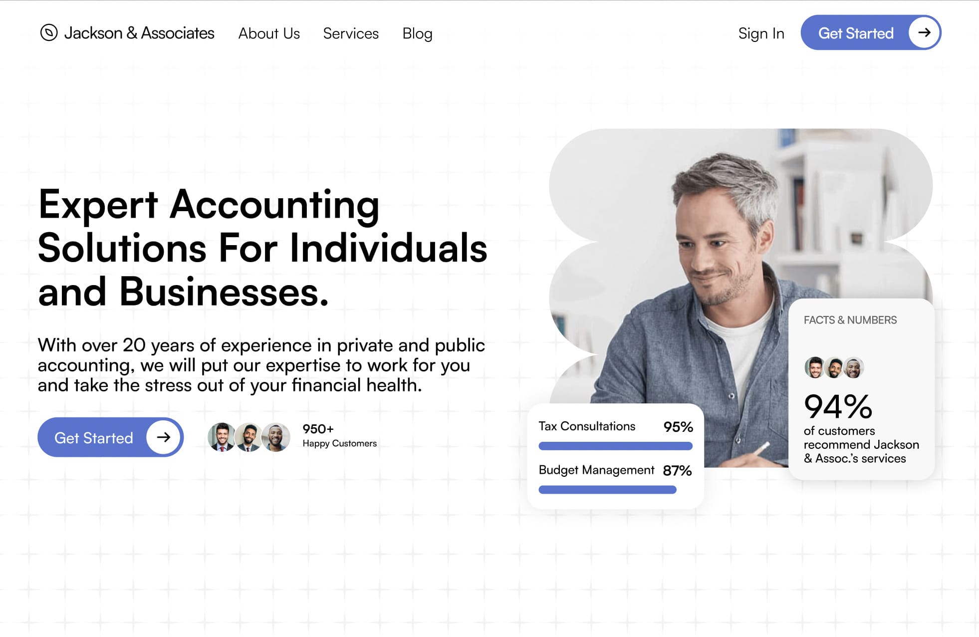 Accounting Firm Portfolio Design