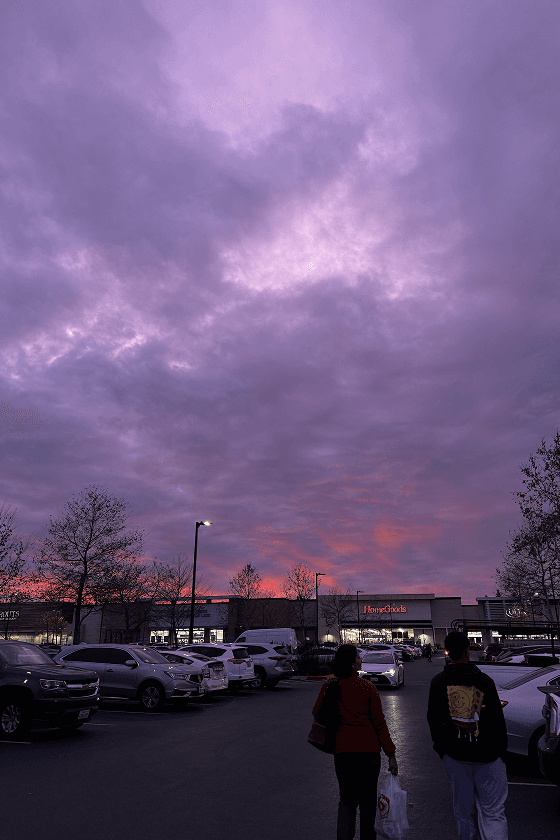 Chasing purple sunsets