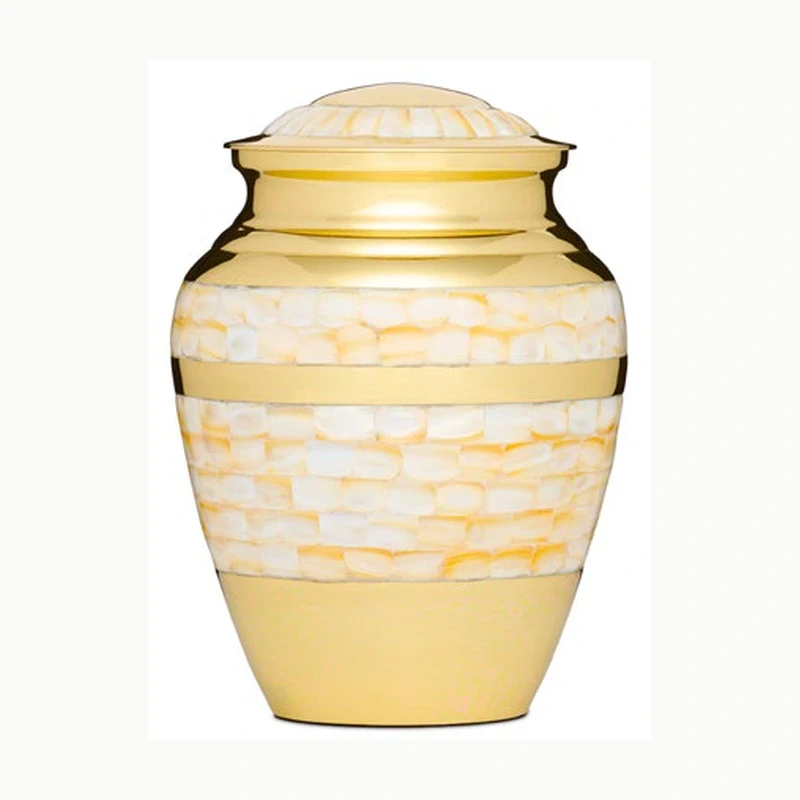 Mother of Pearl Gold Urn — original supplier catalogue image