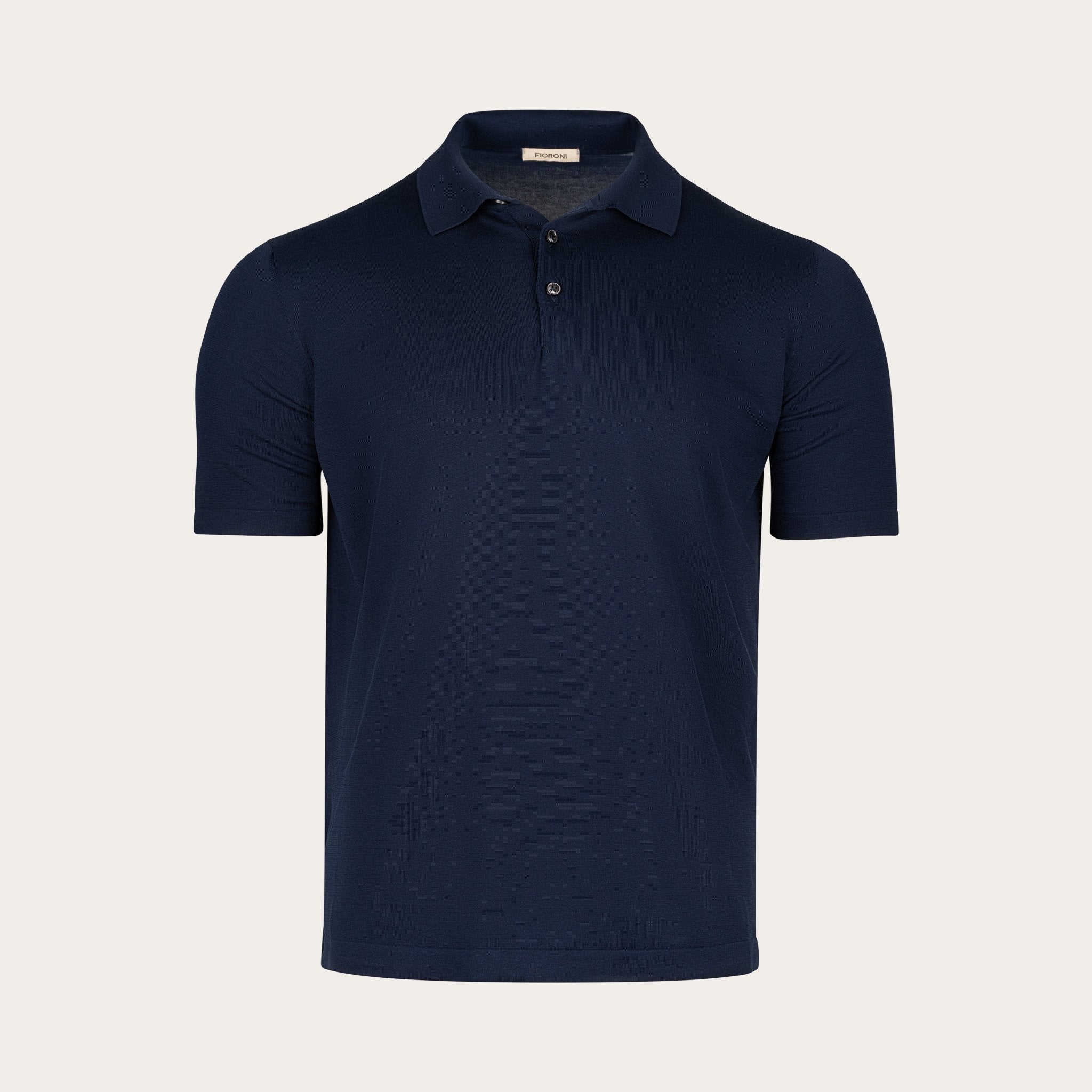 Lightweight polo - style sweater in pure cotton - Mandelli UK