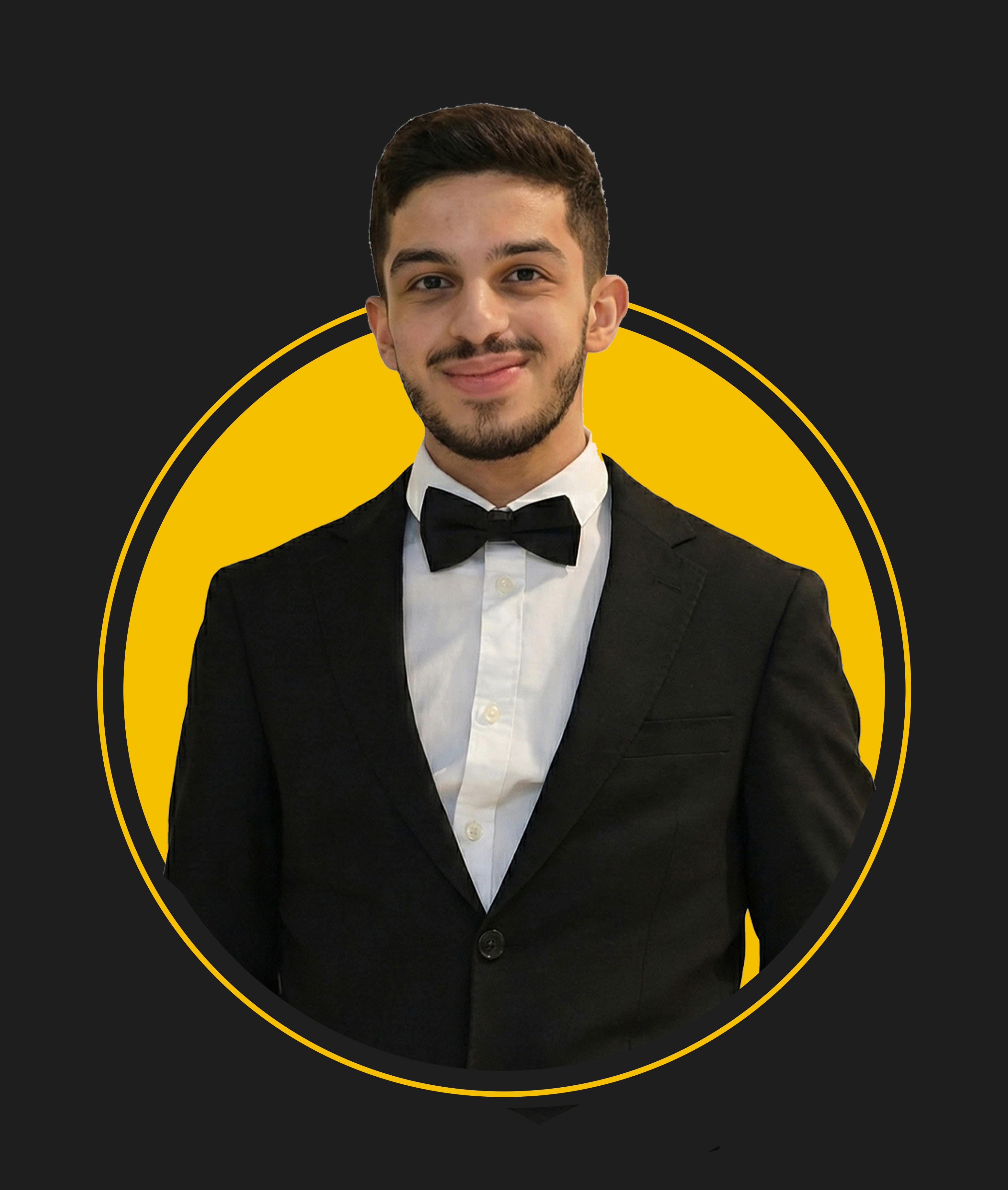 Portrait of portfolio creator – front view