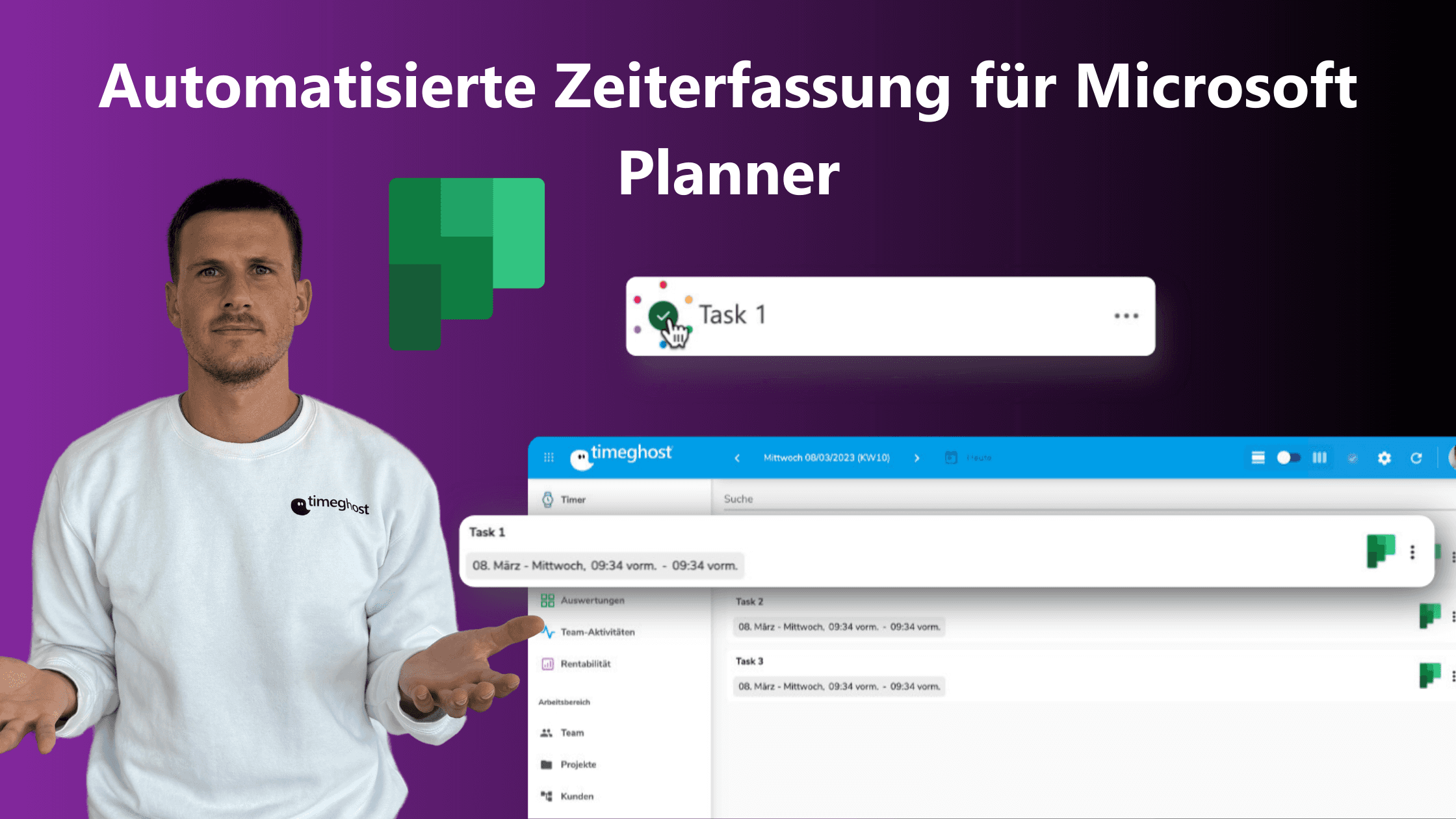 Automatisierte Arbeitszeiterfassung für den Microsoft Planner