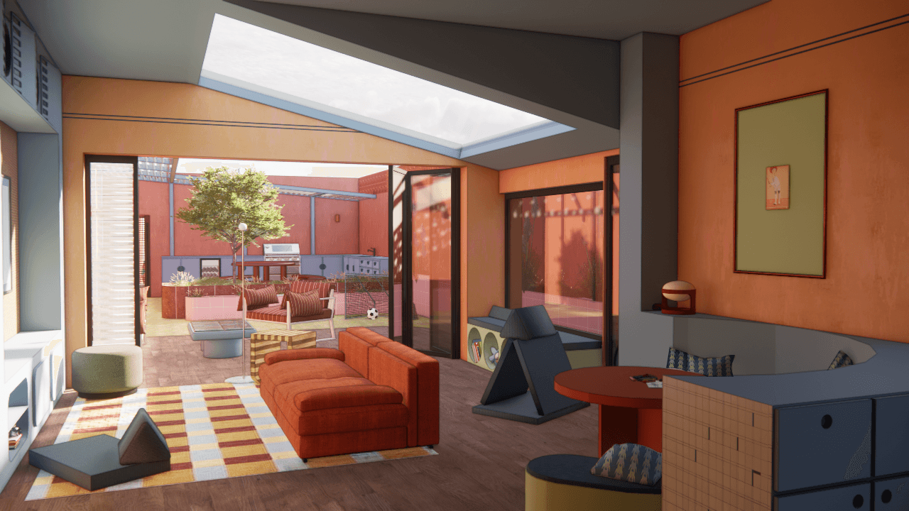 Terrace Set interior render