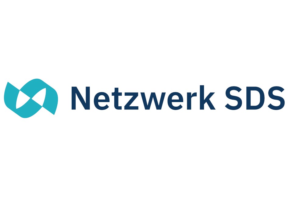 Logo of Netzwerk SDS, featuring a stylized icon and the text "Netzwerk SDS" in blue and gray colors.