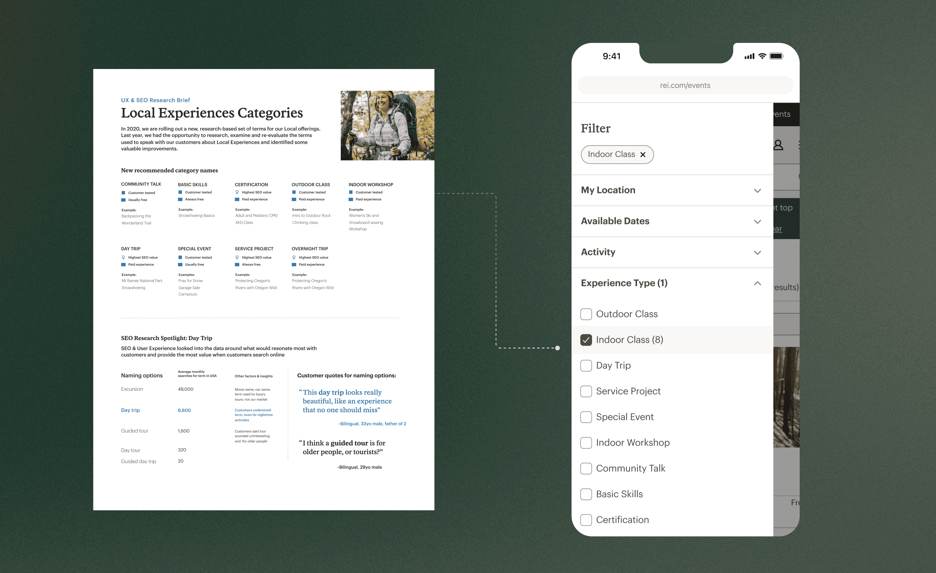 Updated categorization of local experiences to improve clarity and search experience
