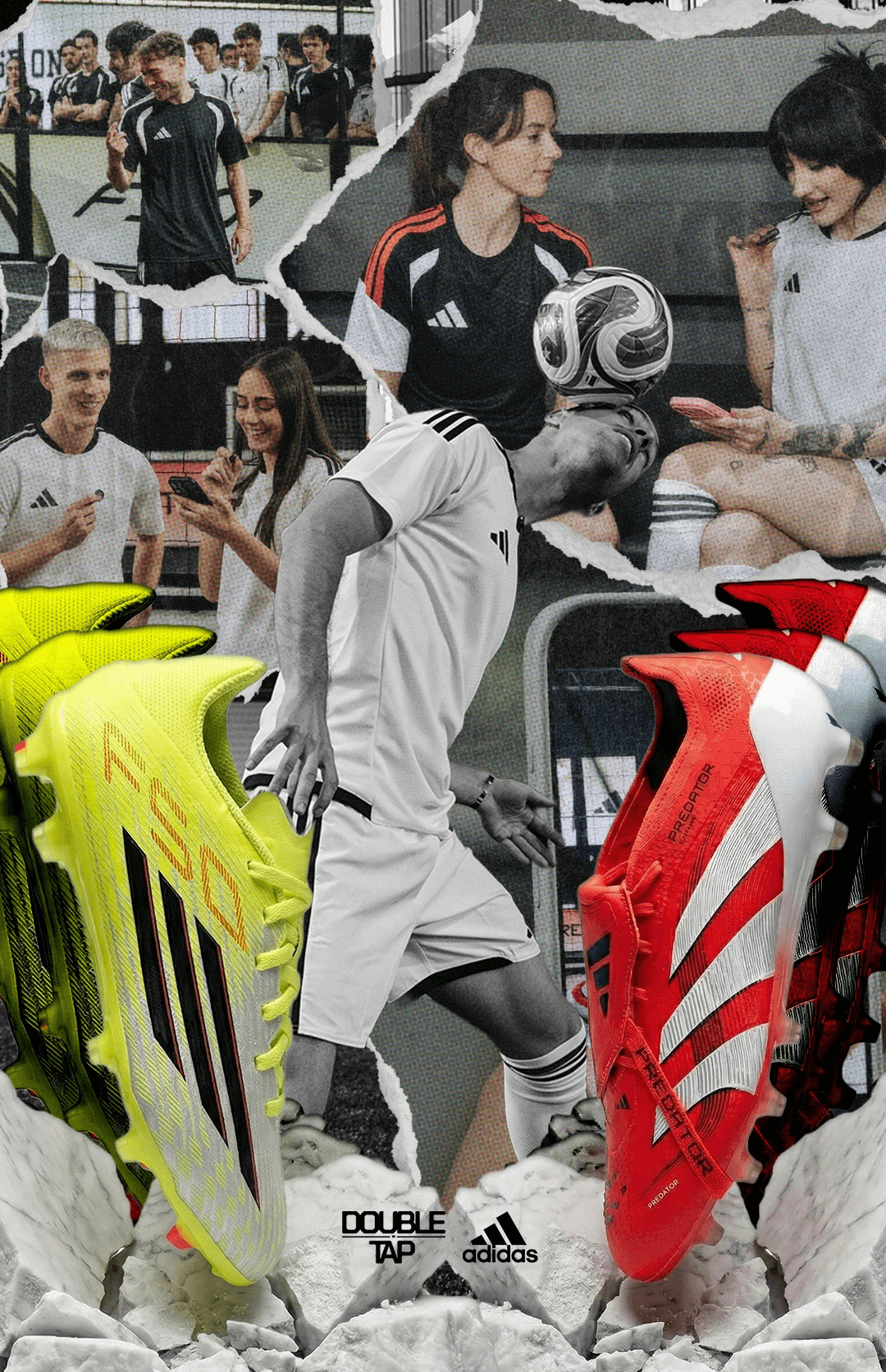 Double Tap creator at the adidas f50 vs predator event 