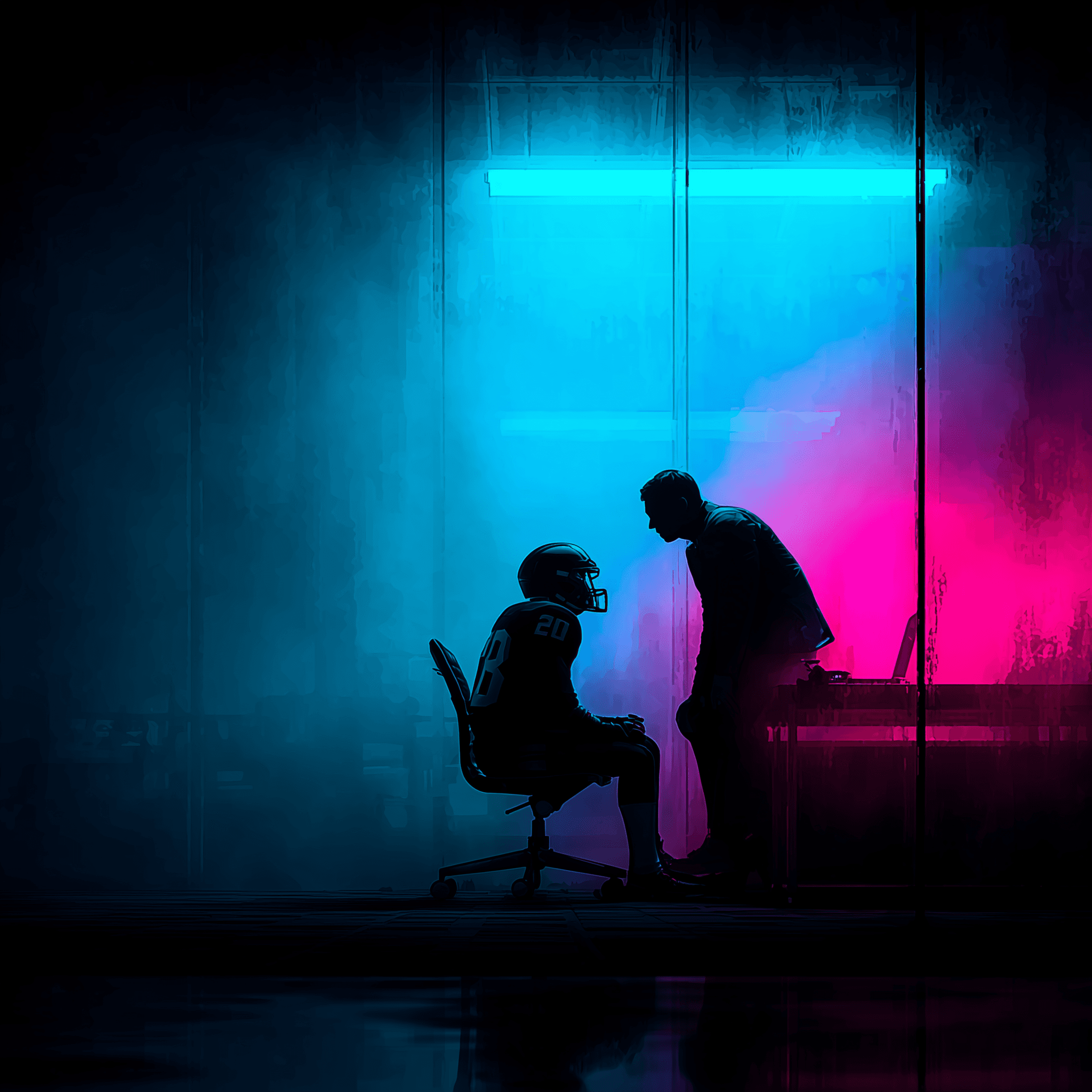 Employee and manager talking to each other