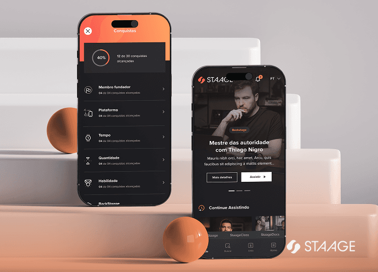 A large group photo of diverse team members gathered in an industrial-style space with arched ceiling.