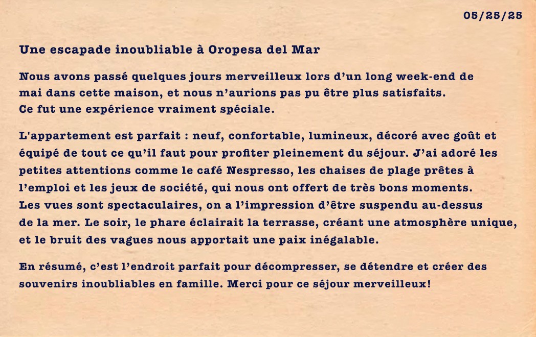 Old Postcard with Reviews written on them