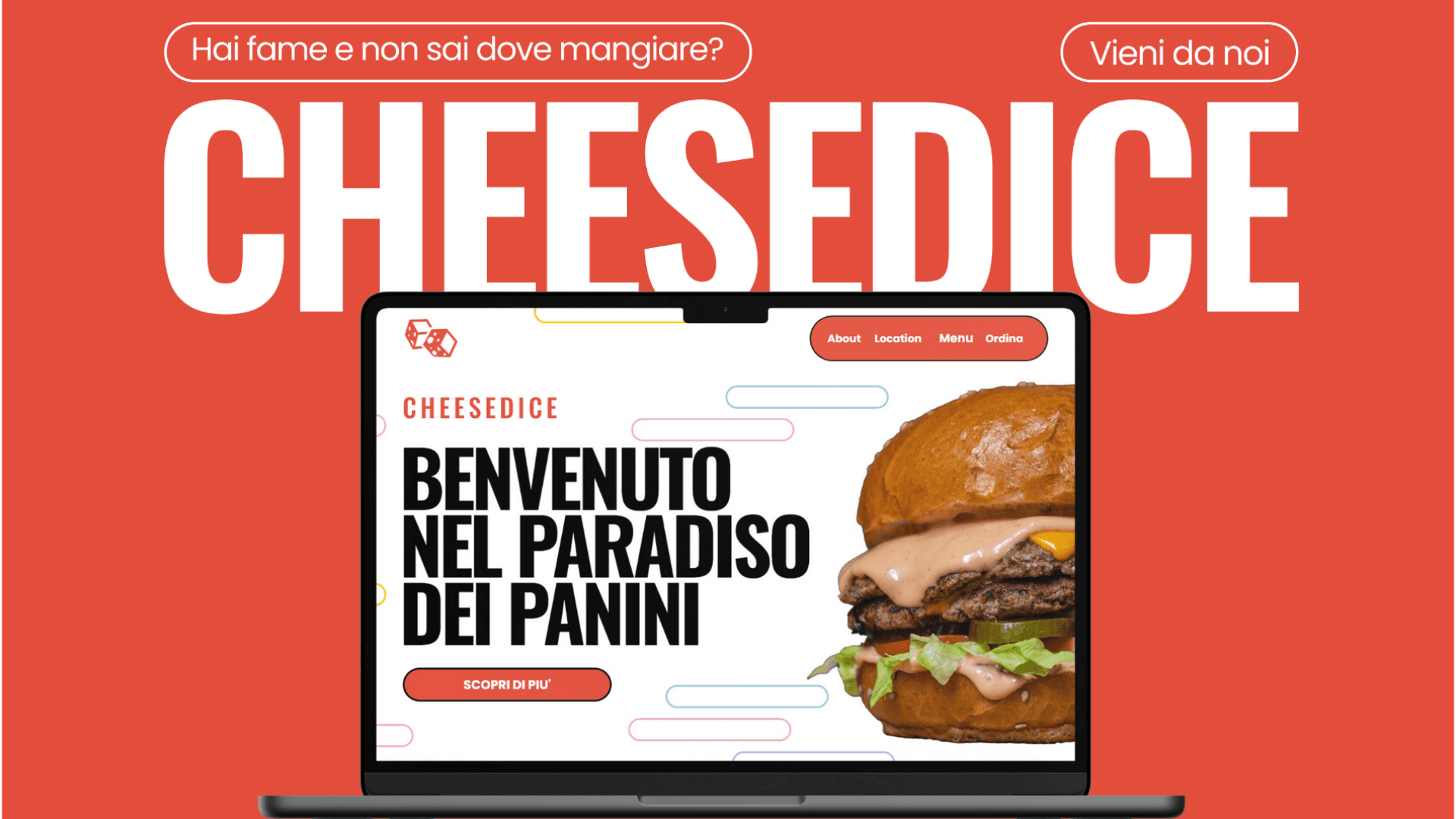 Cheesedice sito web mockup pc