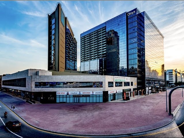 Ground level view of The Onyx Tower. Connect with our dedicated agents for exclusive property viewing & consultations.