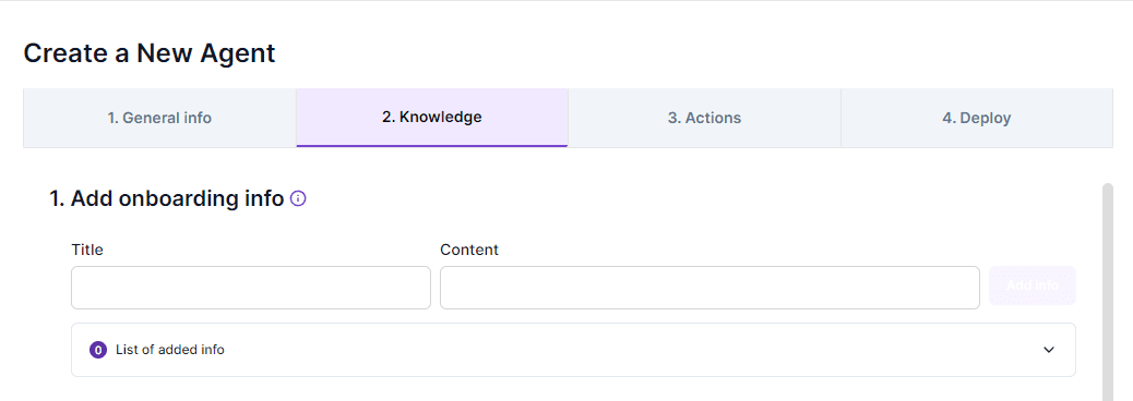 Create a new AI Agent