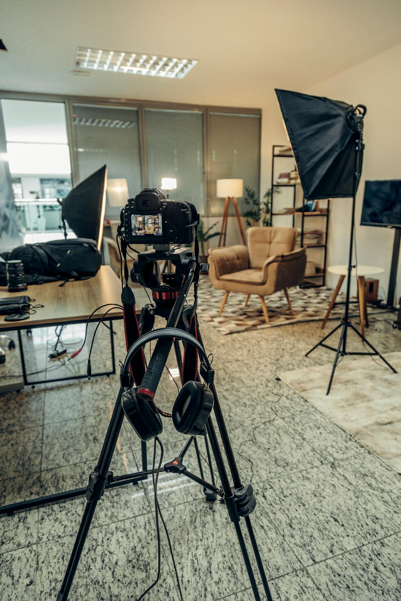 Setup für einen Videodreh.