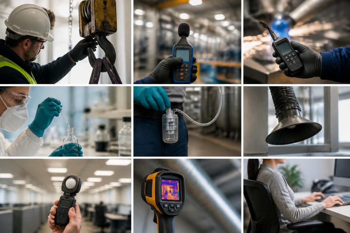 Health and safety testing categories