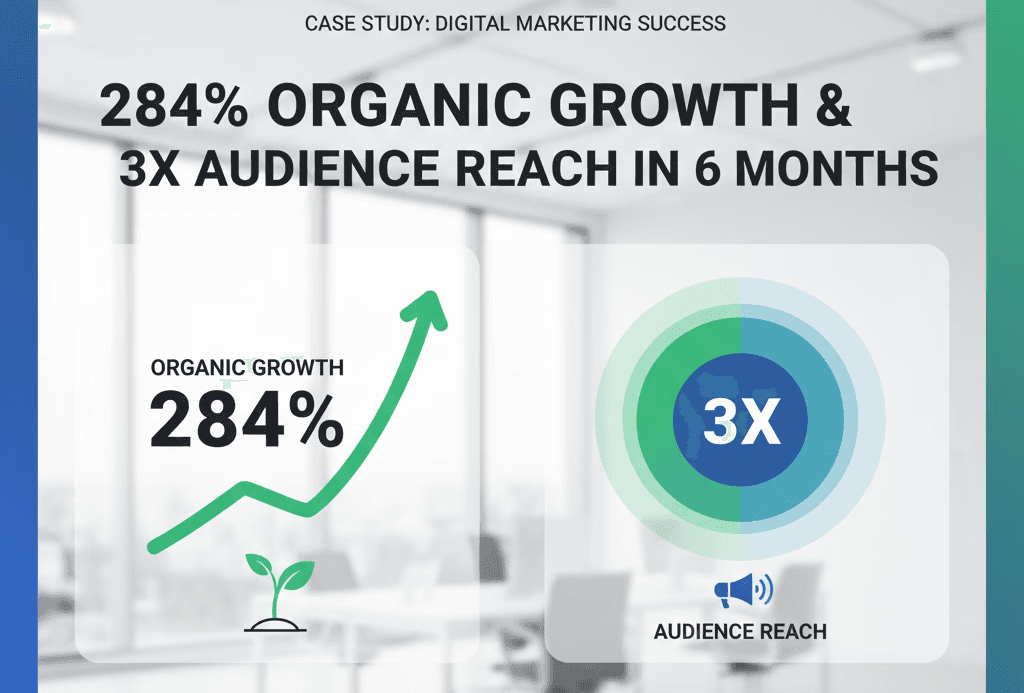 284% Organic Growth