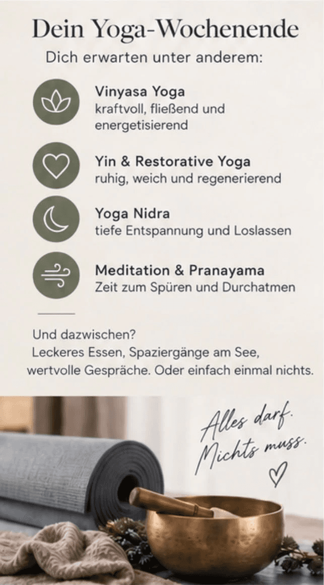 Inhalte des Advents-Yoga-Wochenendes