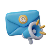Free 3D email marketing icon