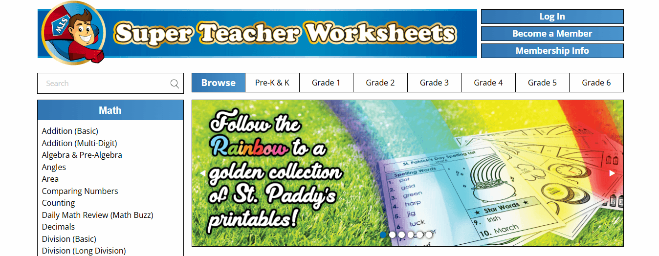 Super Teacher Worksheets