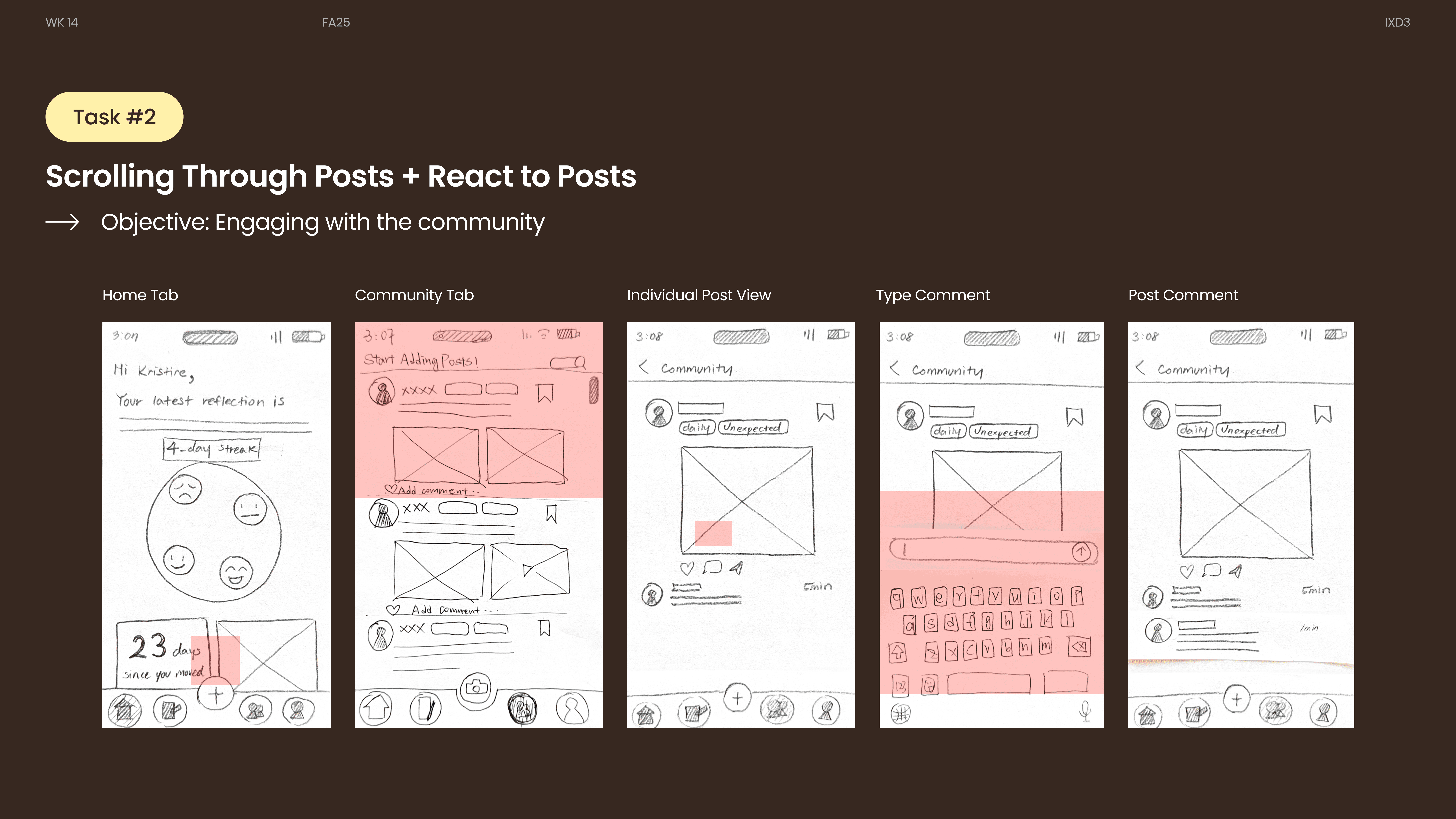 Task 02 · Explore and react to community posts