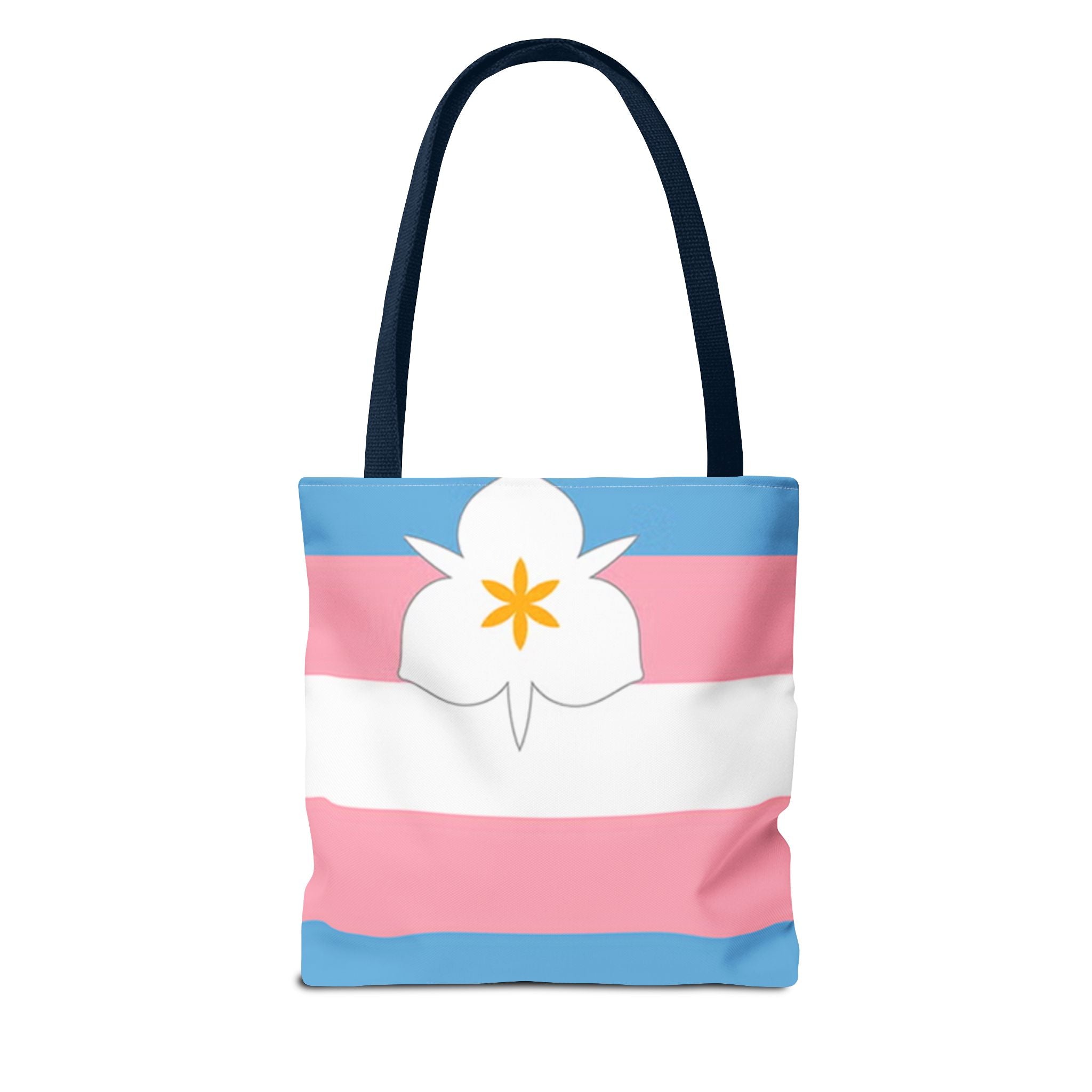 Trans Tote Bag with Salt Lake City Lily - Salt Lake Pride Flags