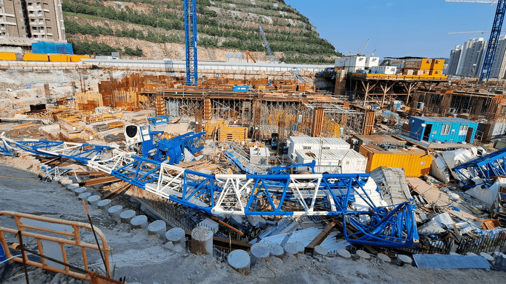 2022年安達臣道塔式起重機倒塌事故現場 Anderson Road Tower Crane Collapse Accident Site 2022