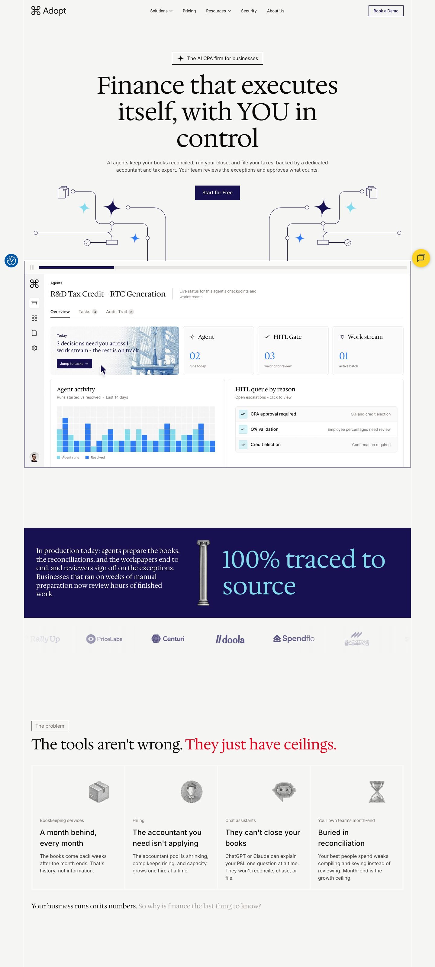Adopt AI website