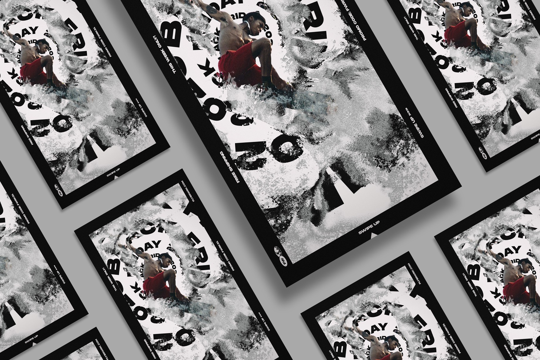 Y2K logotype bundle graphics used on a vintage CD jewel case mockup with holographic textures