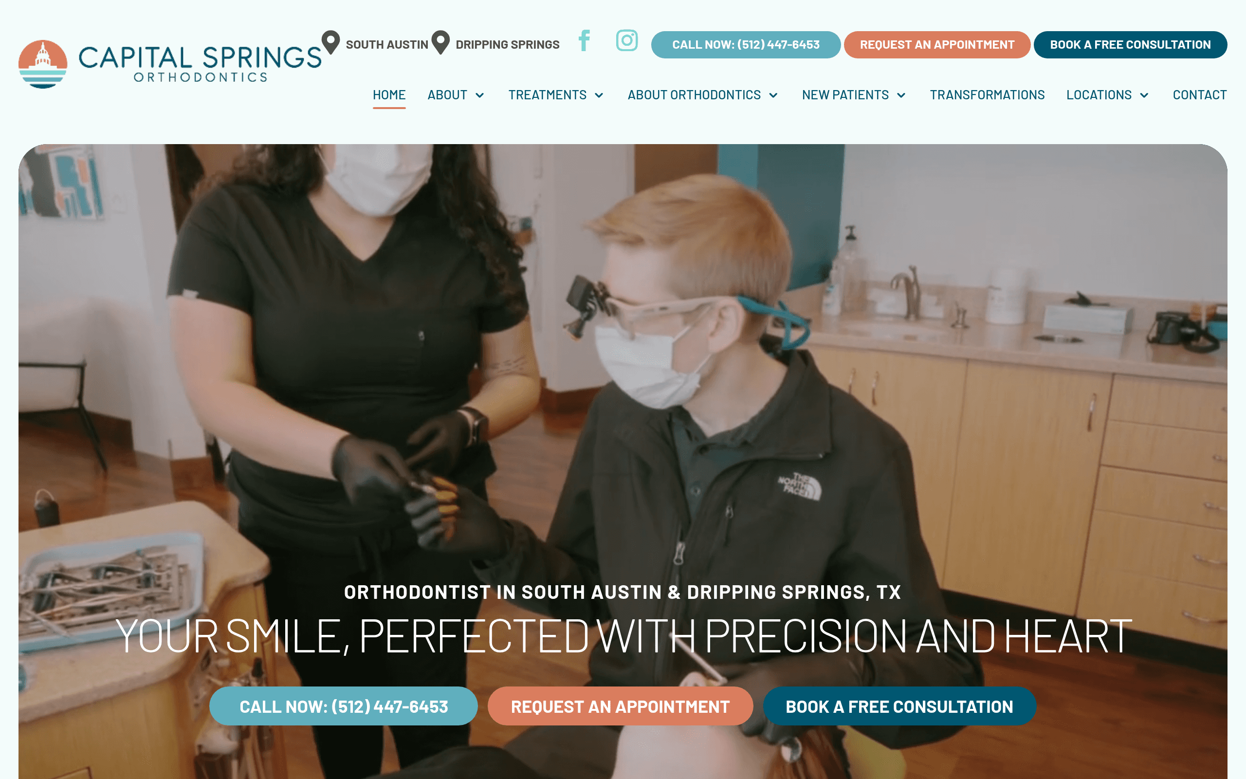 Capital Springs Orthodontics Screenshot