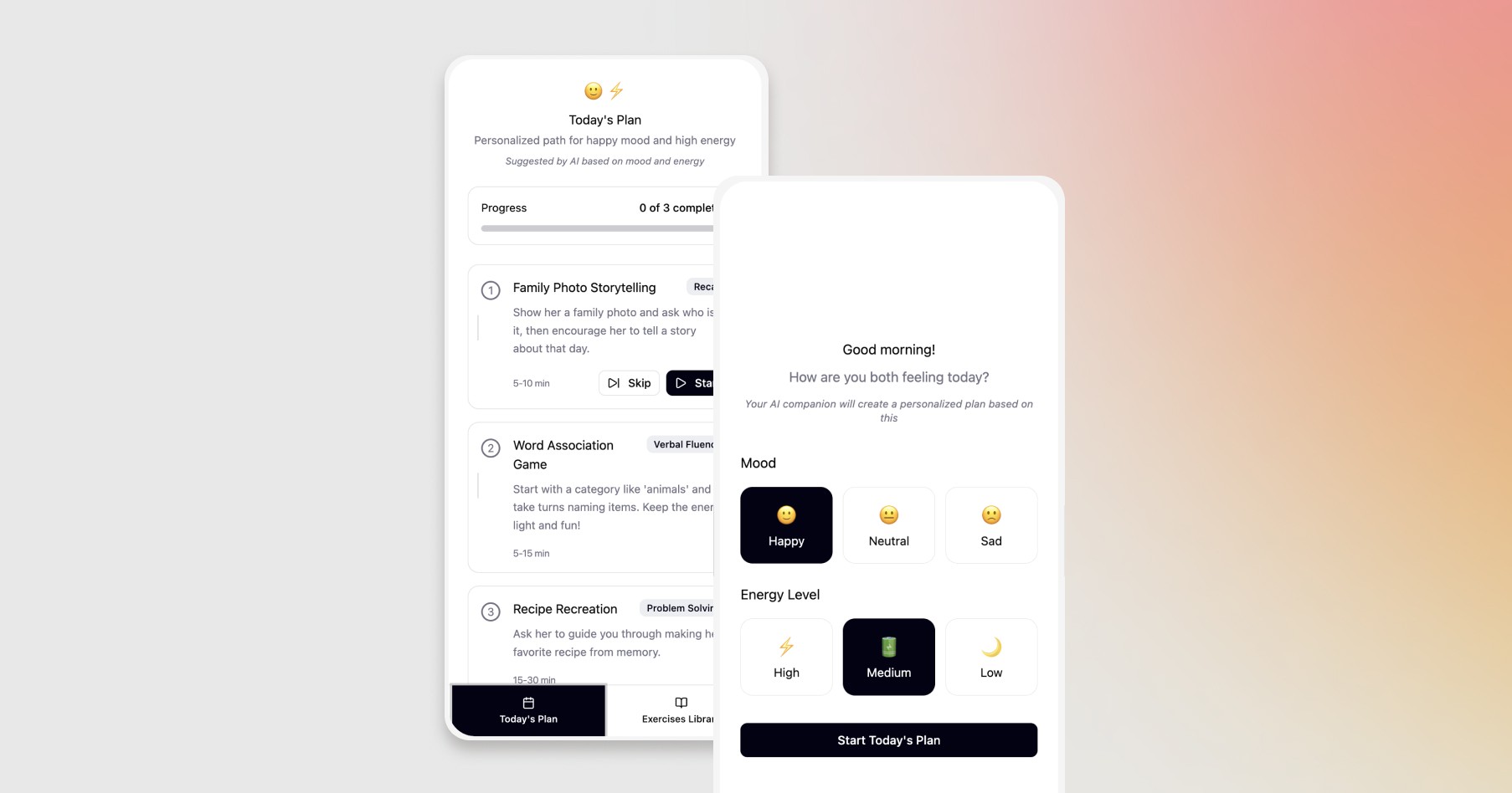 Image of a bento box showing different UI elements of an app