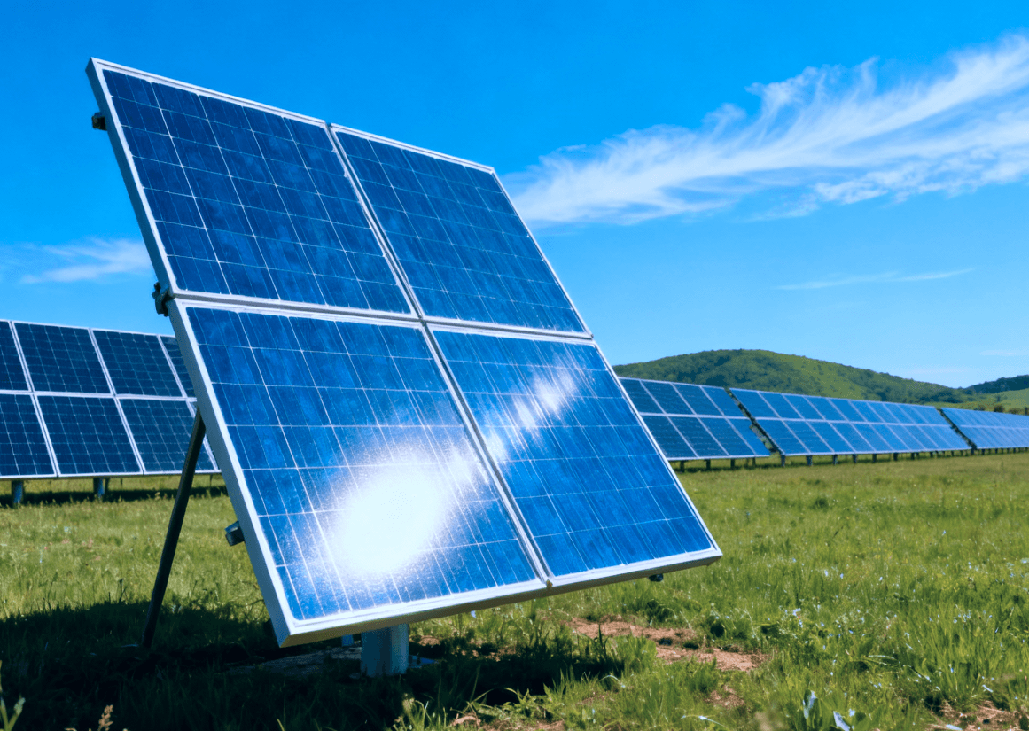 Solar panel field