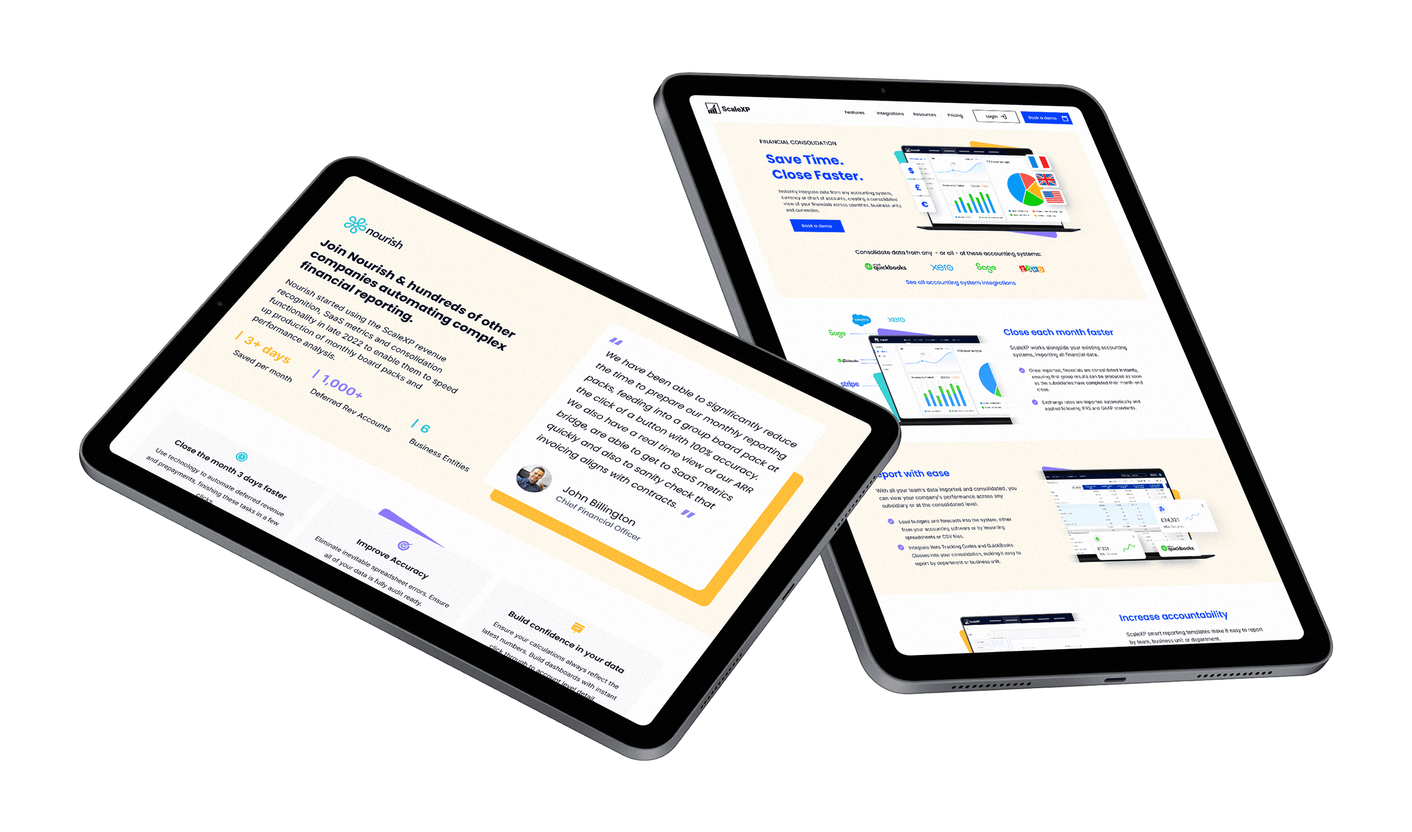 Before and After ScaleXP Website