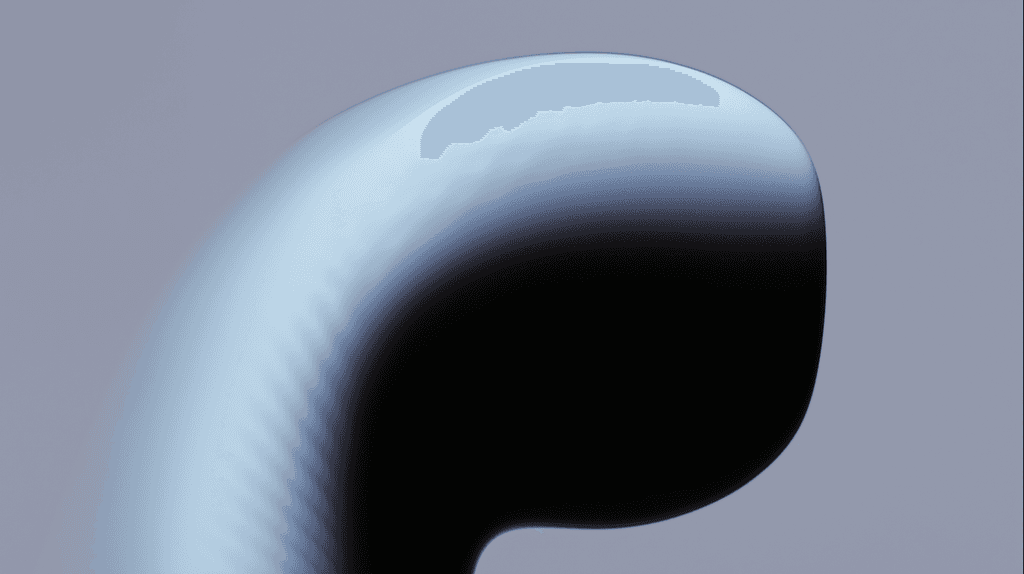Curved metallic surface detail with soft lighting and minimal composition