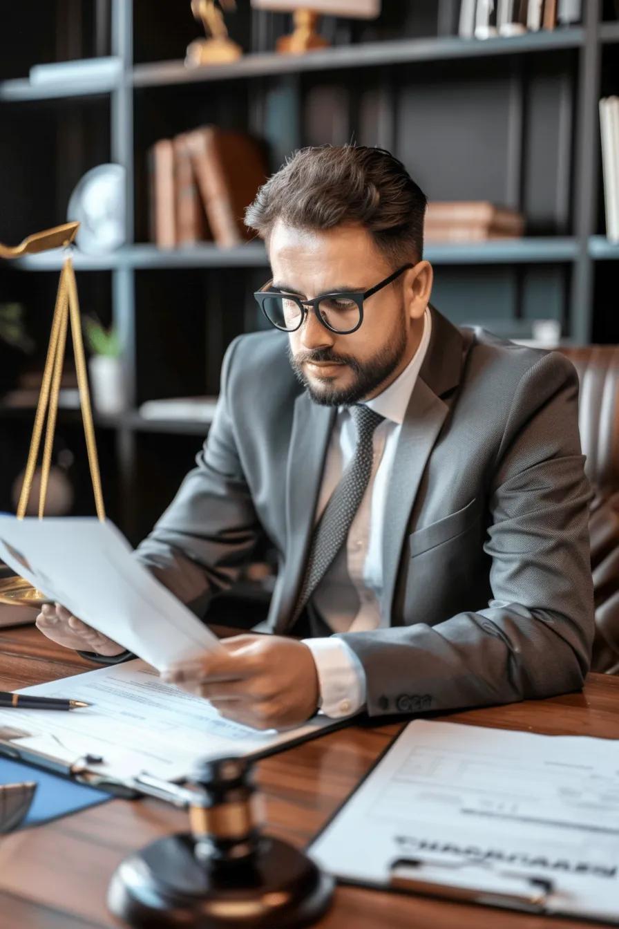 A Redlands car accident lawyer discussing case specifics with a client