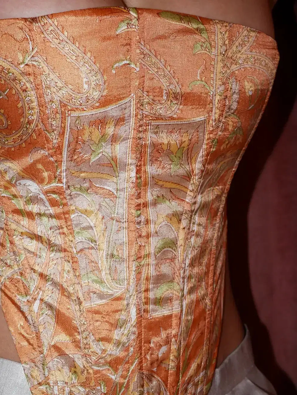 FALAK V our one of a kind, tube corset, made using vintage pre loved silk sarees