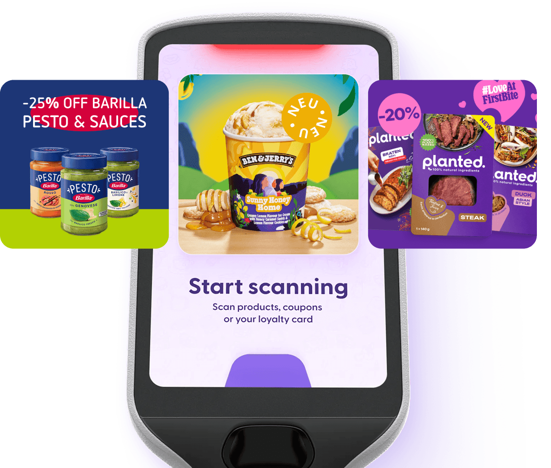 shopreme handheld scanner - retail media