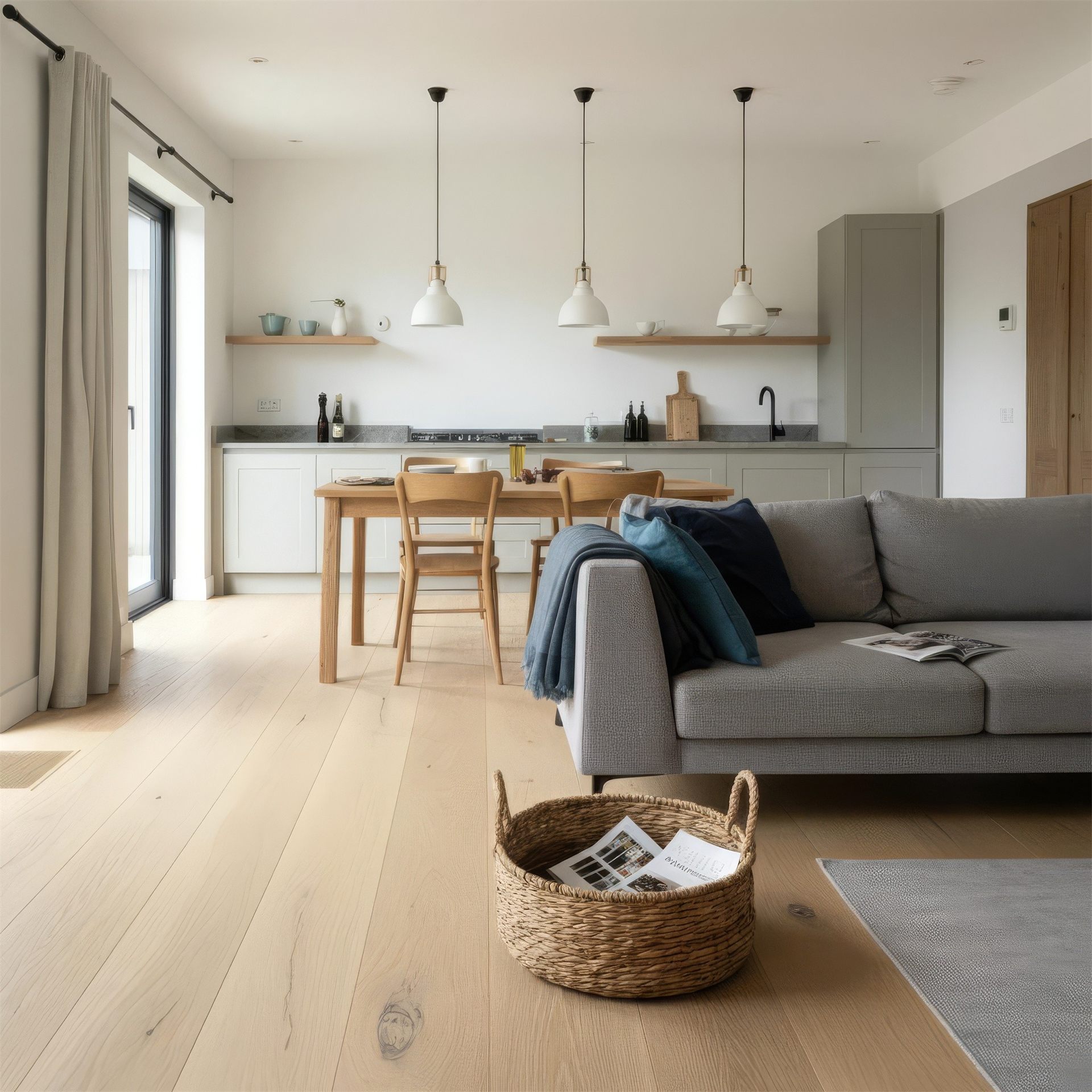Salón cocina luminoso de una vivienda en Tarragona – valoración gratuita de tu casa con ISG Homes