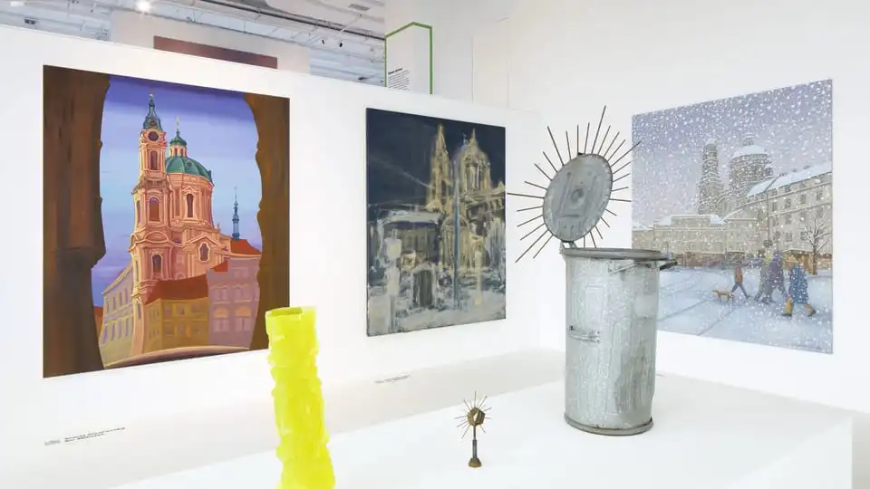 Art gallery with Prague